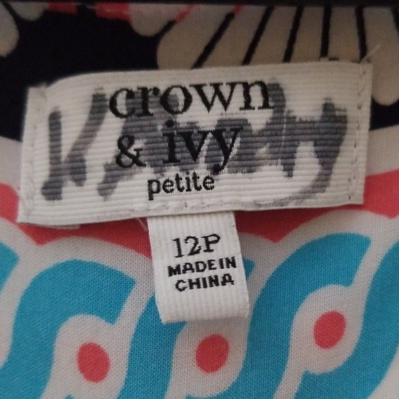 Crown and Ivy Petite 12 Dress Summer Preppy - Picture 4 of 8